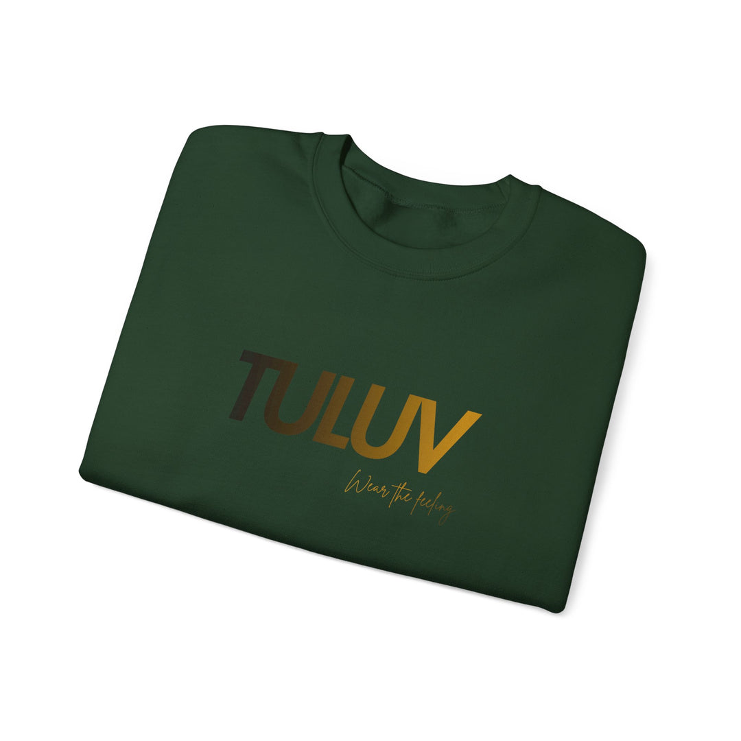 TULUV Logo Crewneck Sweatshirt — Minimalist White Pullover - TULUV