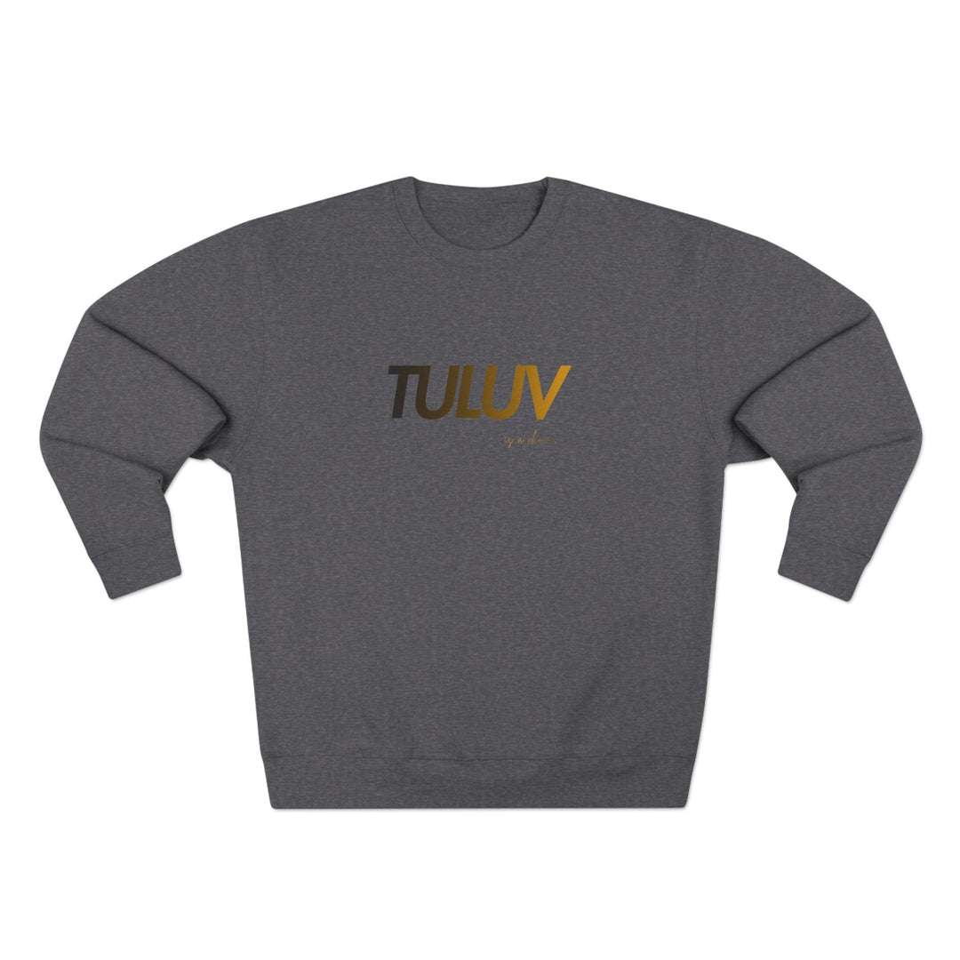 TULUV Minimal Logo Crewneck Sweatshirt — Casual Lightweight Pullover - TULUV