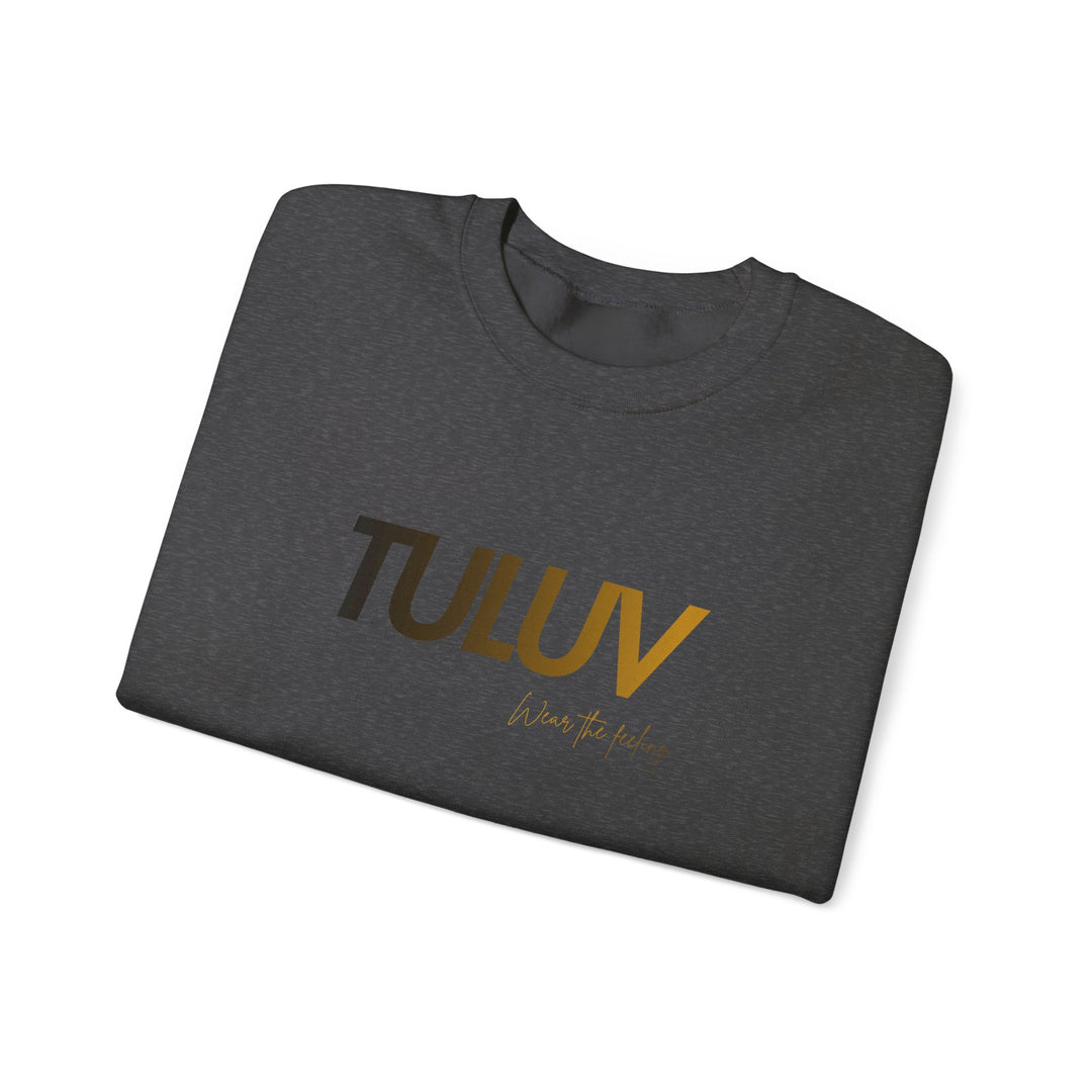 TULUV Logo Crewneck Sweatshirt — Minimalist White Pullover - TULUV