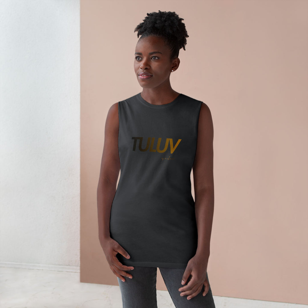 Tuluv Logo Tank Top — Minimal Graphic Athletic Muscle Tee - TULUV