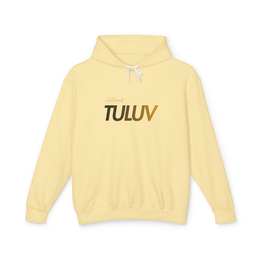 Tuluv Logo Hoodie — Lightweight Cream Pullover - TULUV