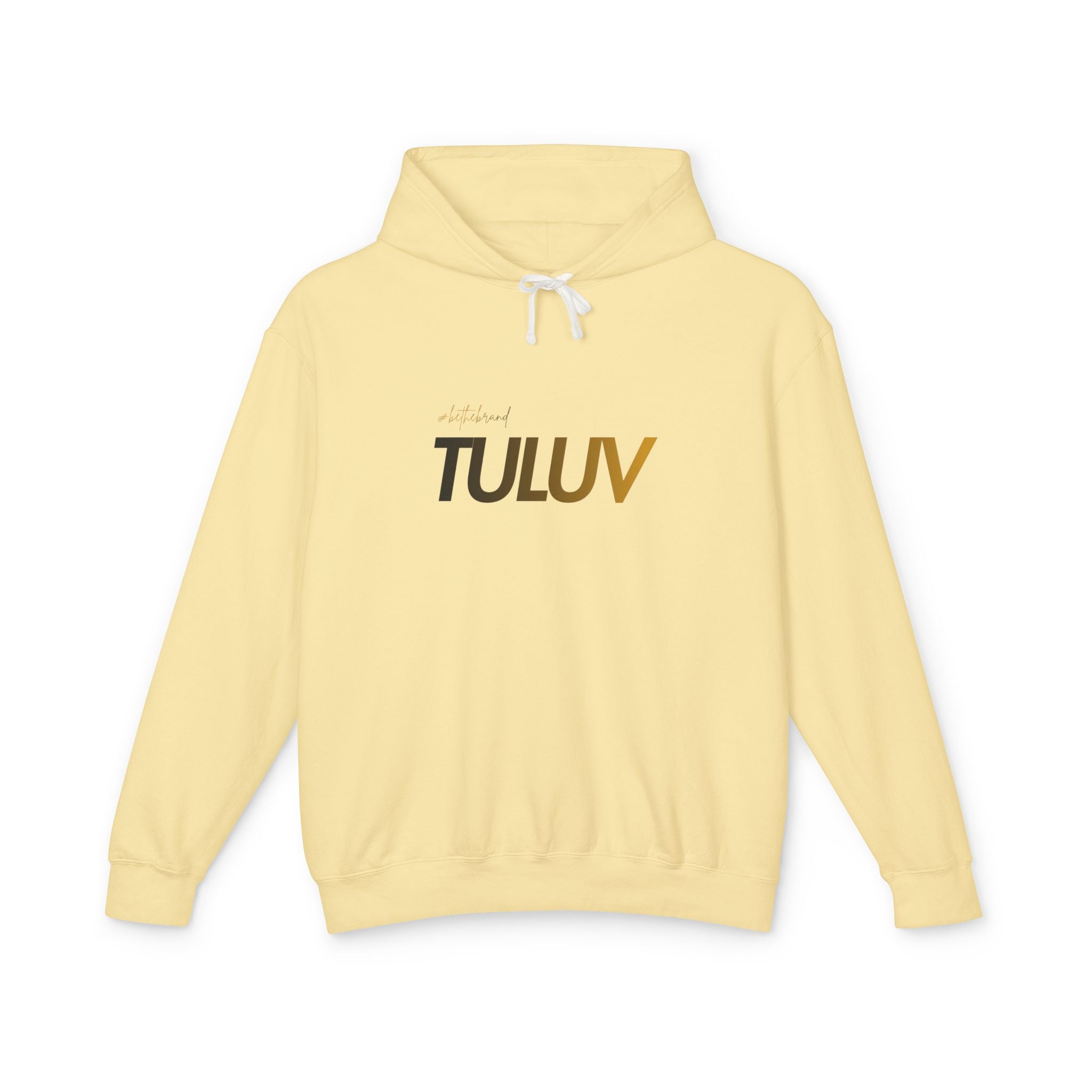 Tuluv Logo Hoodie — Lightweight Cream Pullover - TULUV