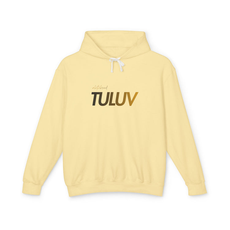 Tuluv Logo Hoodie — Lightweight Cream Pullover - TULUV