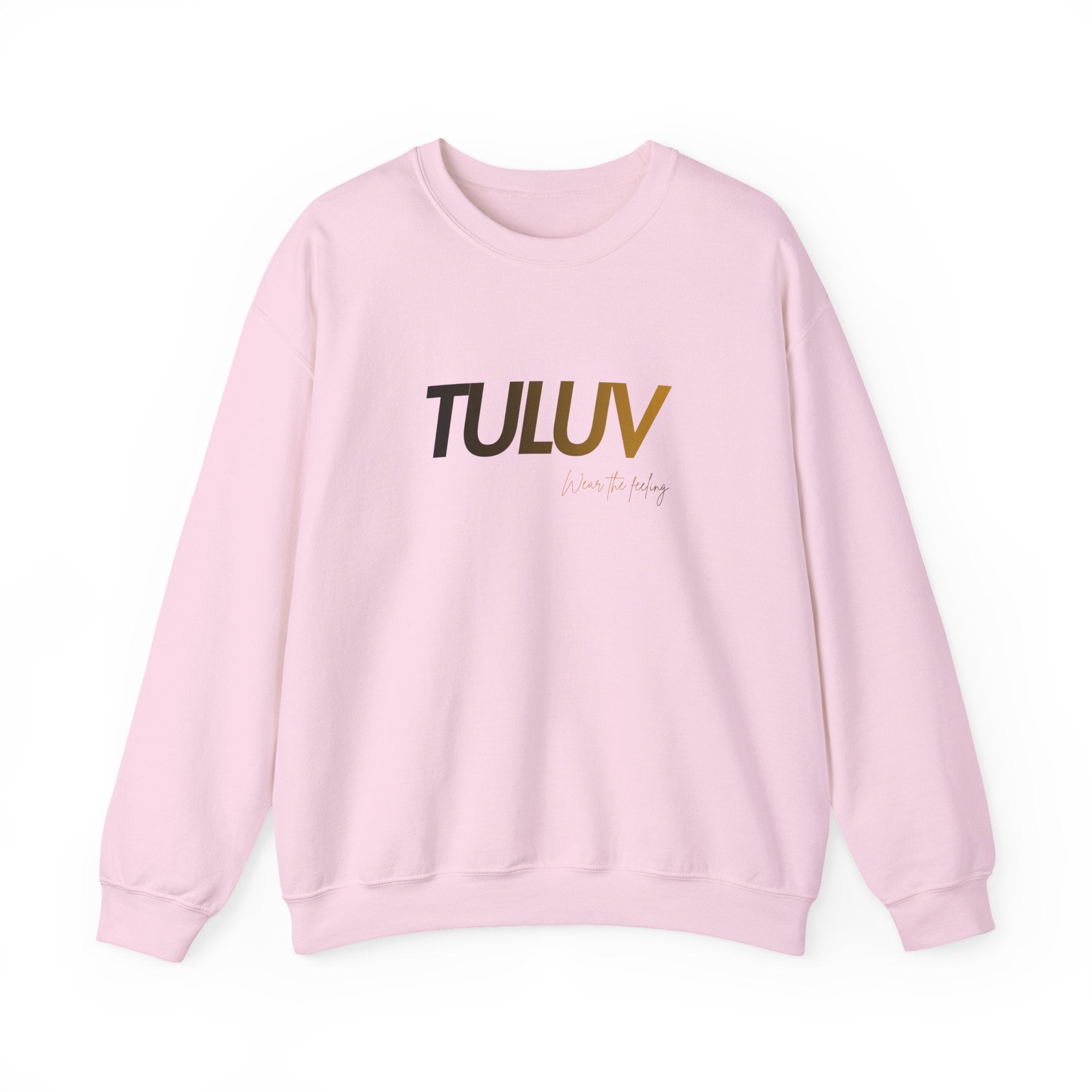 TULUV Logo Crewneck Sweatshirt — Minimalist White Pullover - TULUV