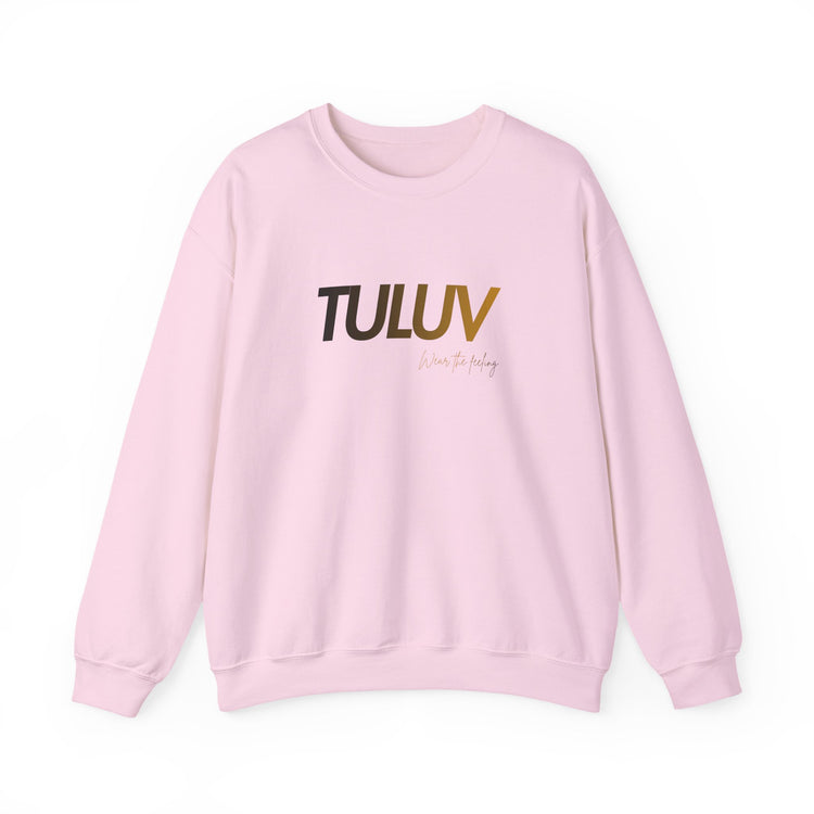 TULUV Logo Crewneck Sweatshirt — Minimalist White Pullover - TULUV