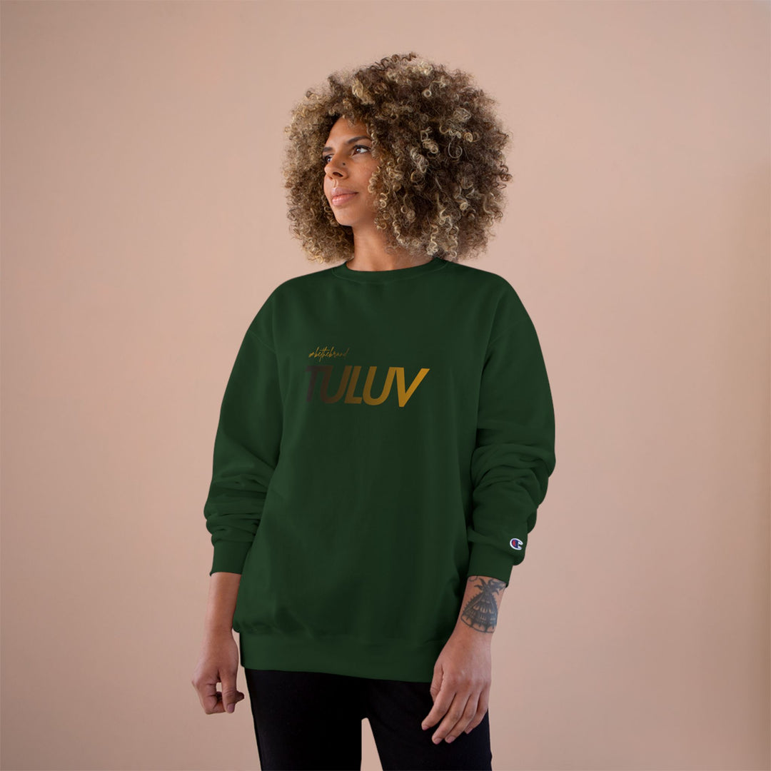 TULUV Champion Sweatshirt — Minimal Logo Crewneck - TULUV