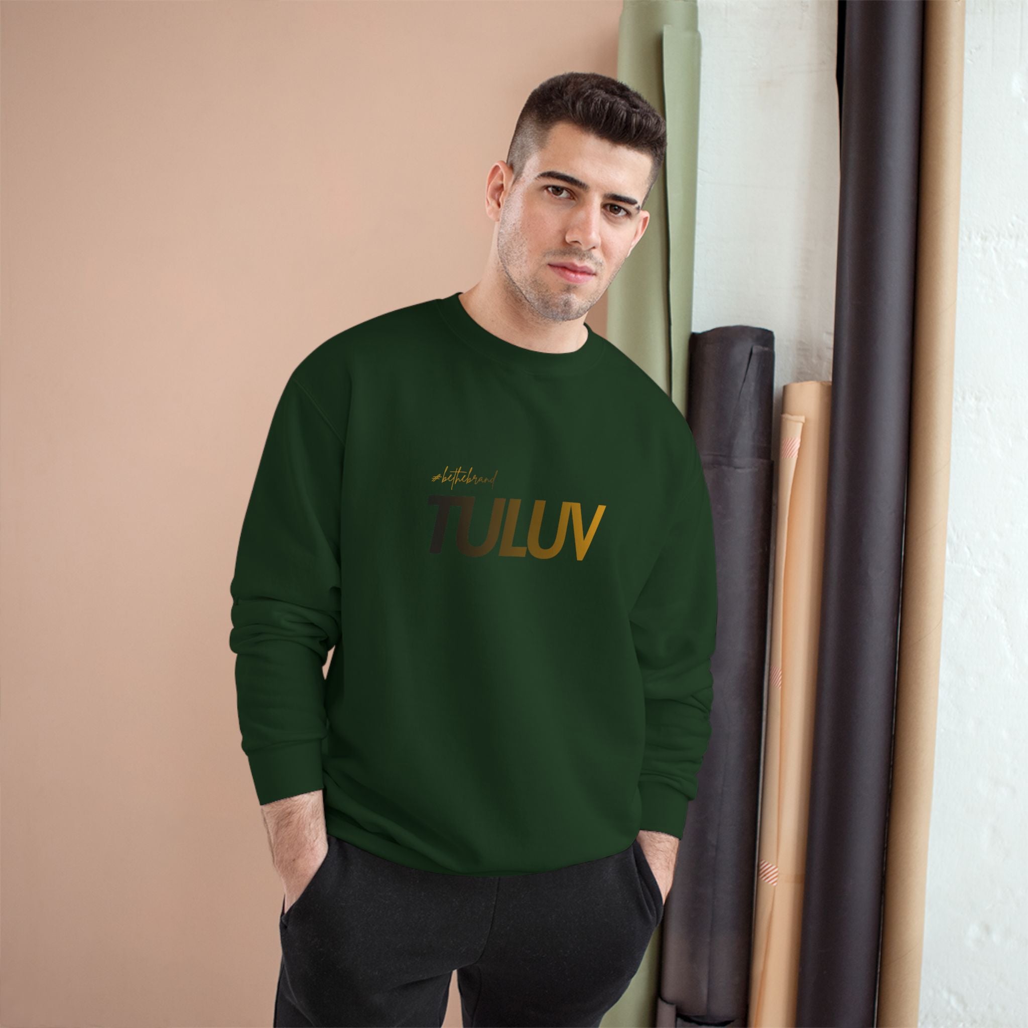 TULUV Champion Sweatshirt — Minimal Logo Crewneck - TULUV