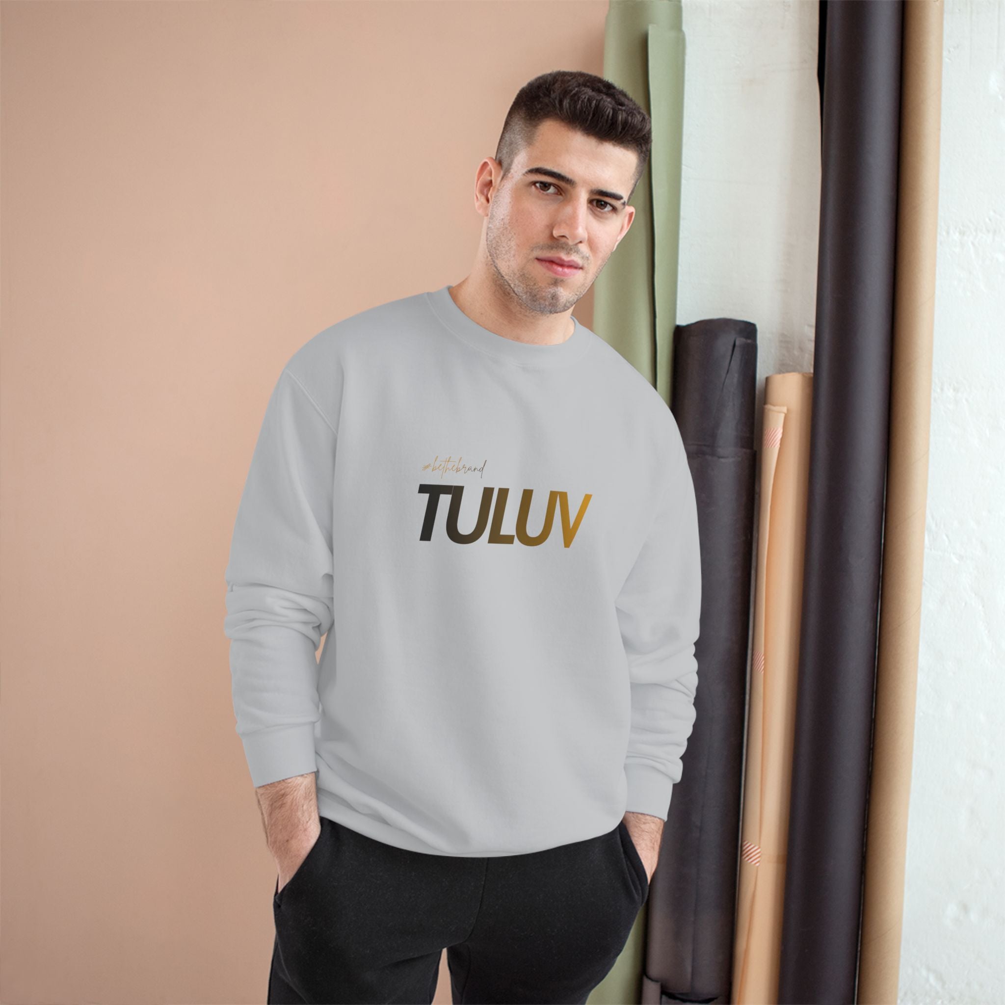 TULUV Champion Sweatshirt — Minimal Logo Crewneck - TULUV