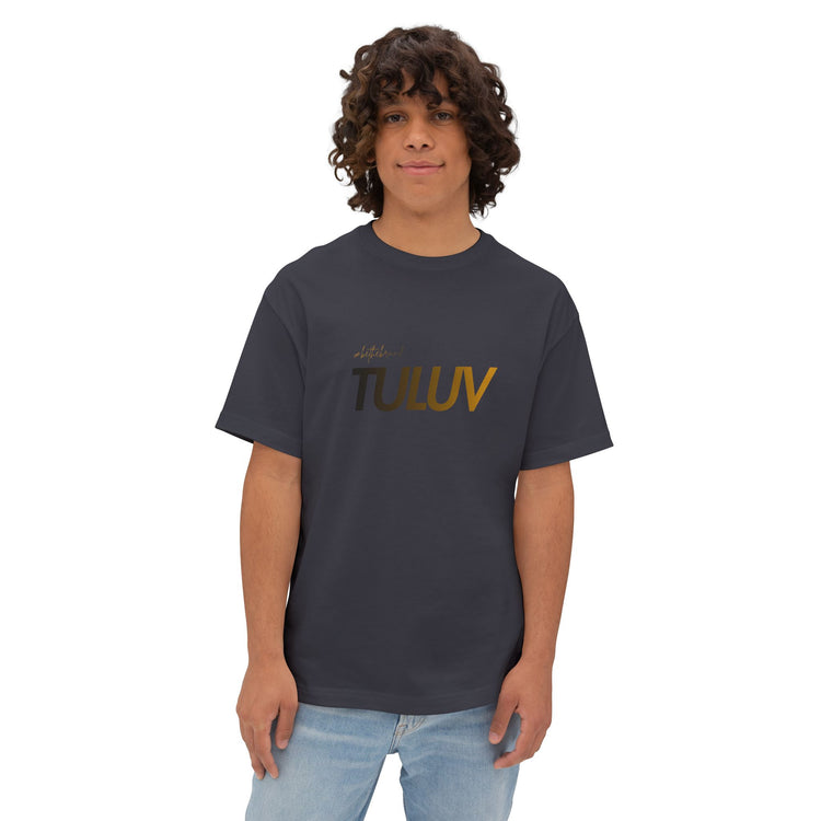 Tee — Minimal "TULUV" Logo Oversized Boxy T-Shirt - TULUV