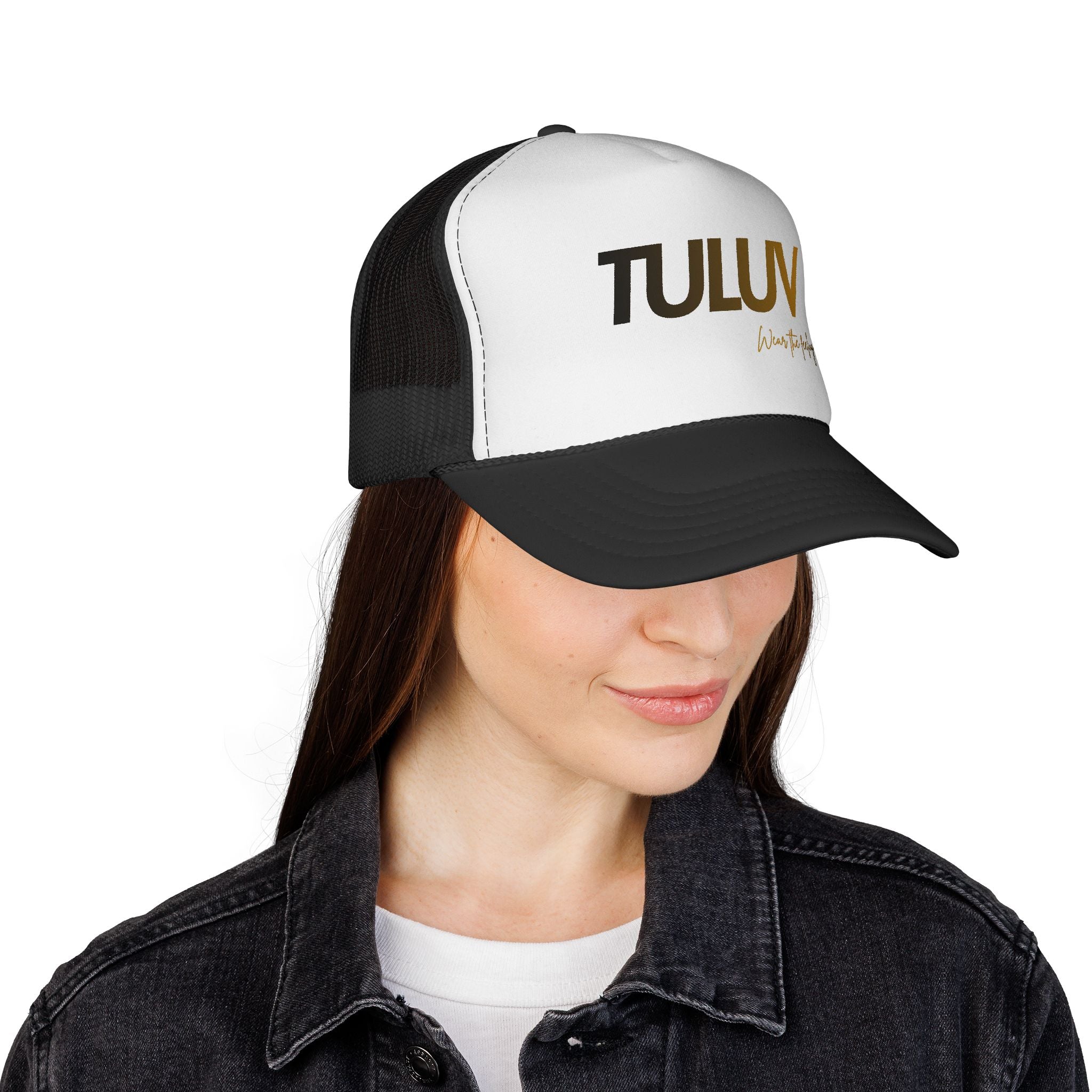 TULUV Trucker Hat — Retro Red, White & Blue Mesh Cap - TULUV