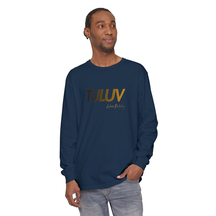 TULUV Long Sleeve Tee — Minimal Logo Graphic Shirt - TULUV
