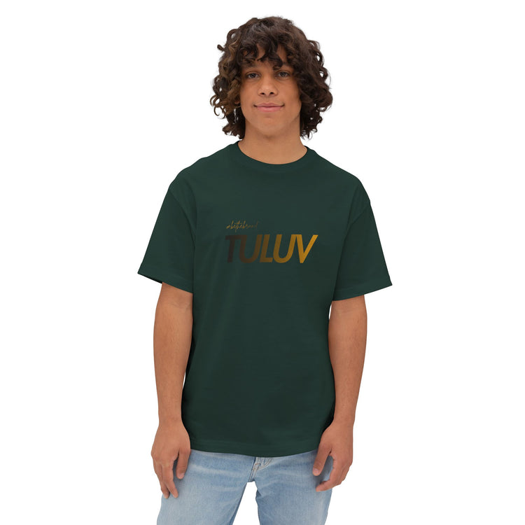 Tee — Minimal "TULUV" Logo Oversized Boxy T-Shirt - TULUV