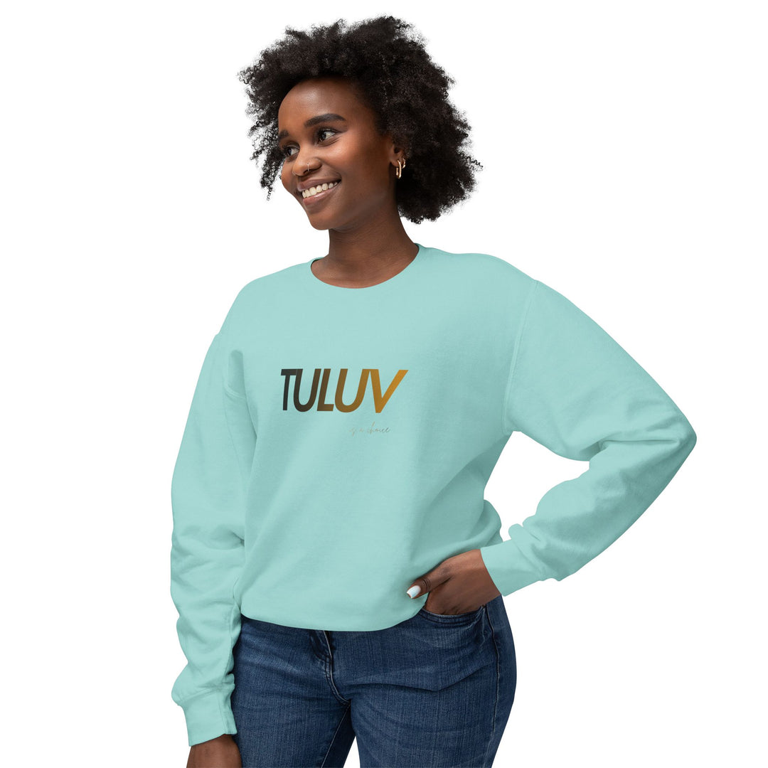 Tuluv Logo Crewneck Sweatshirt — Minimal Graphic Pullover - TULUV
