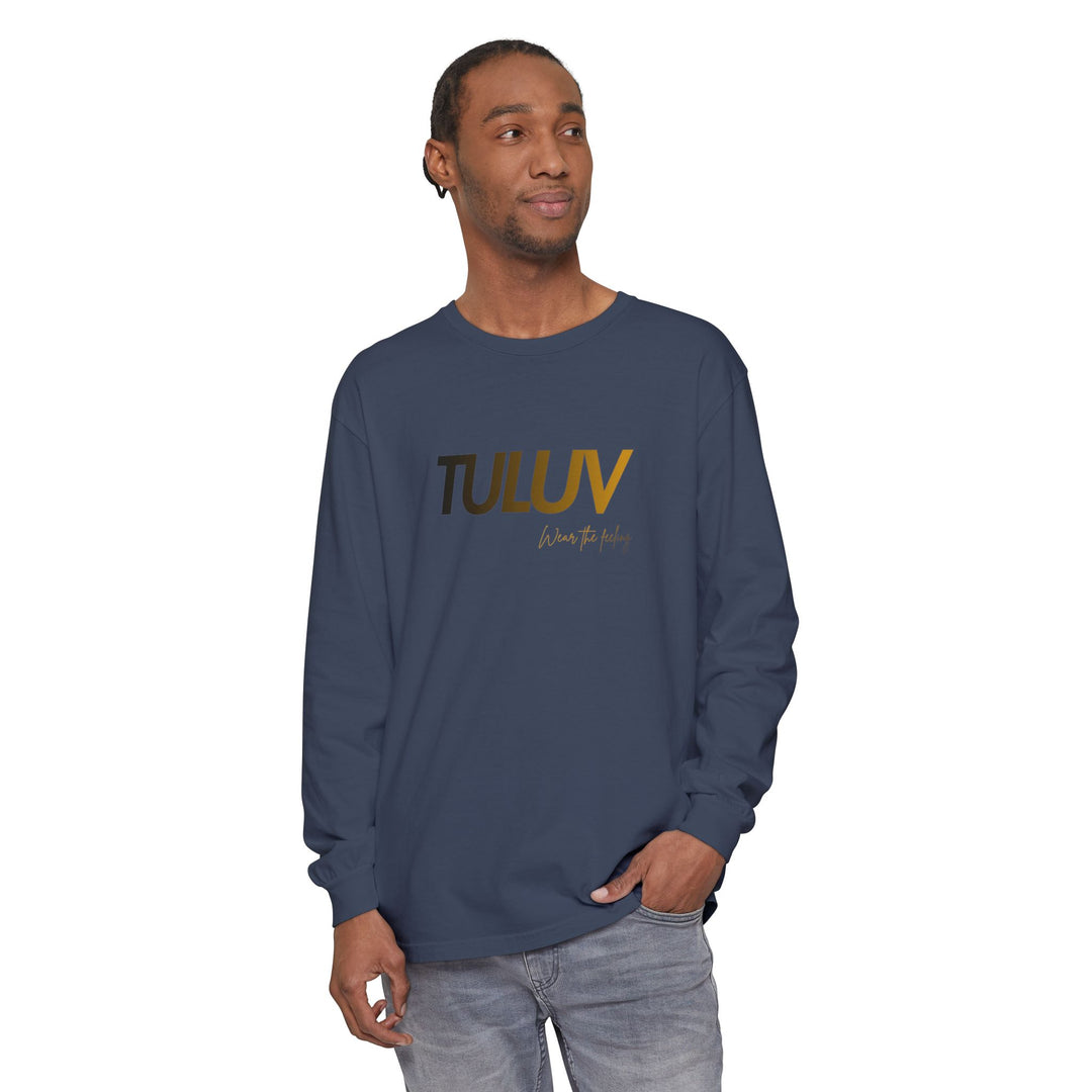 TULUV Long Sleeve Tee — Minimal Logo Graphic Shirt - TULUV