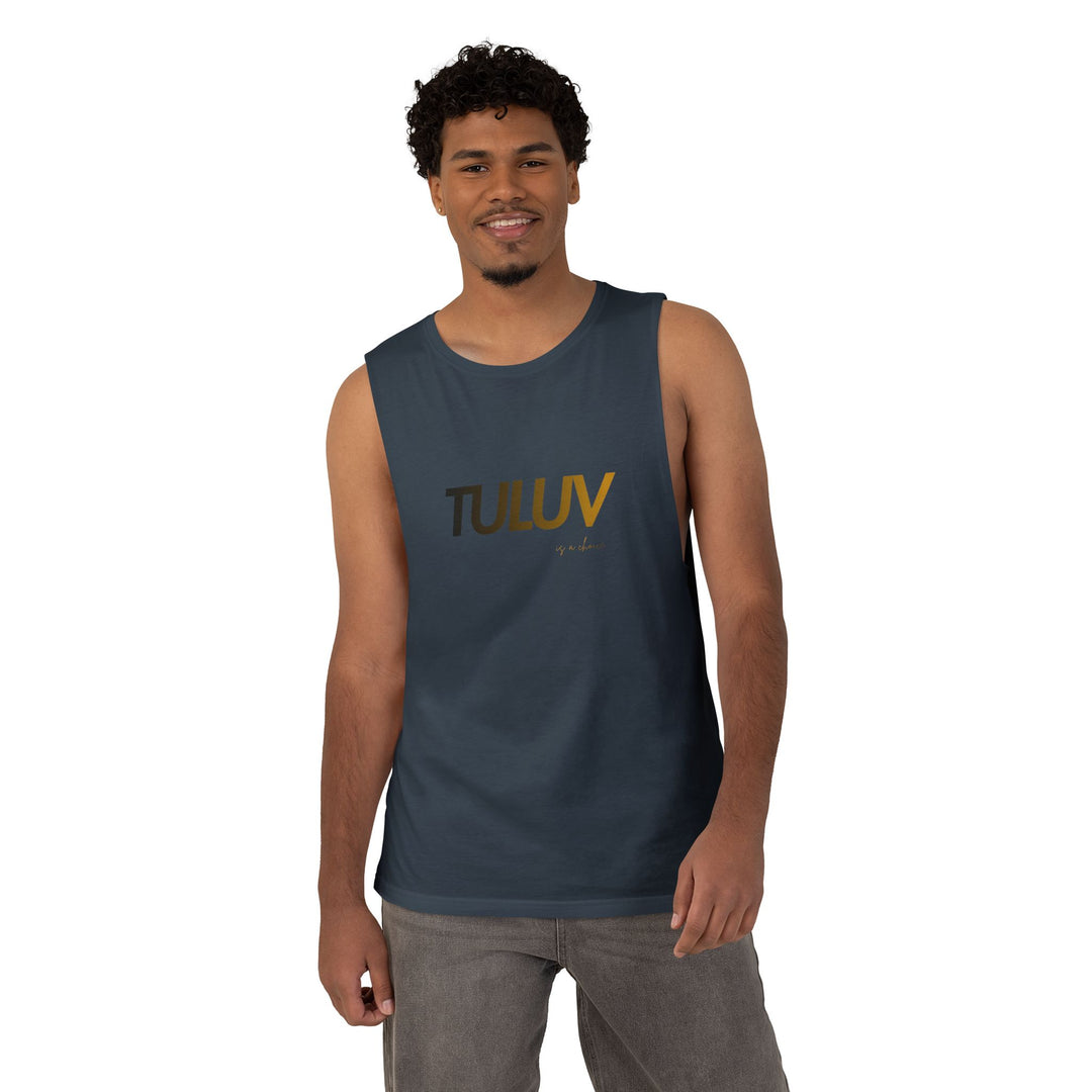 Tuluv Logo Tank Top — Minimal Graphic Athletic Muscle Tee - TULUV