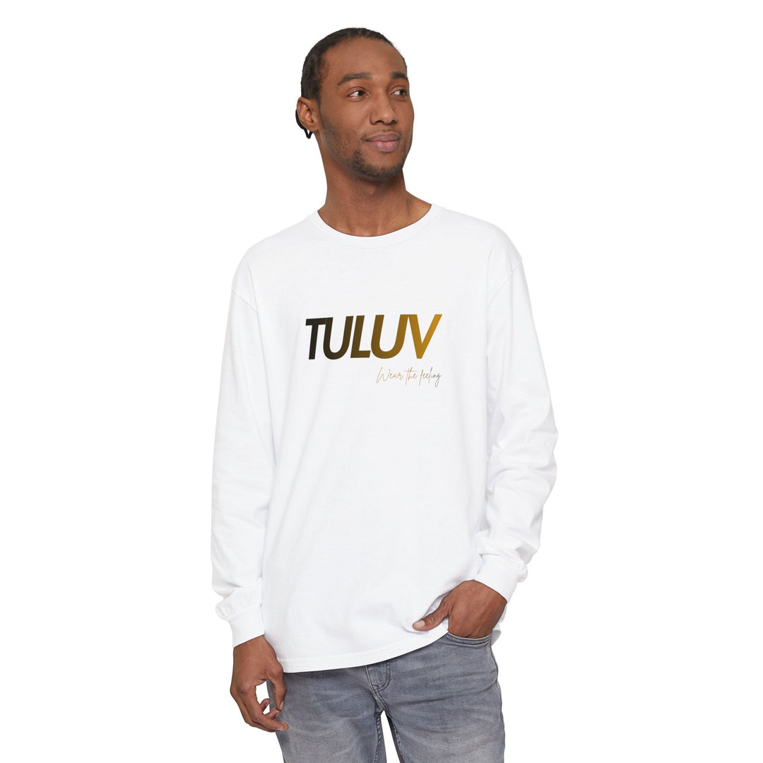 TULUV Long Sleeve Tee — Minimal Logo Graphic Shirt - TULUV