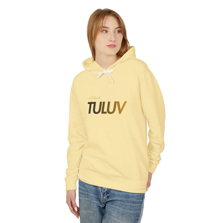 Tuluv Logo Hoodie — Lightweight Cream Pullover - TULUV