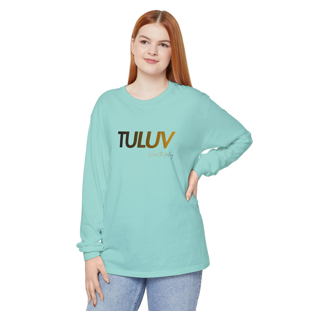TULUV Long Sleeve Tee — Minimal Logo Graphic Shirt - TULUV