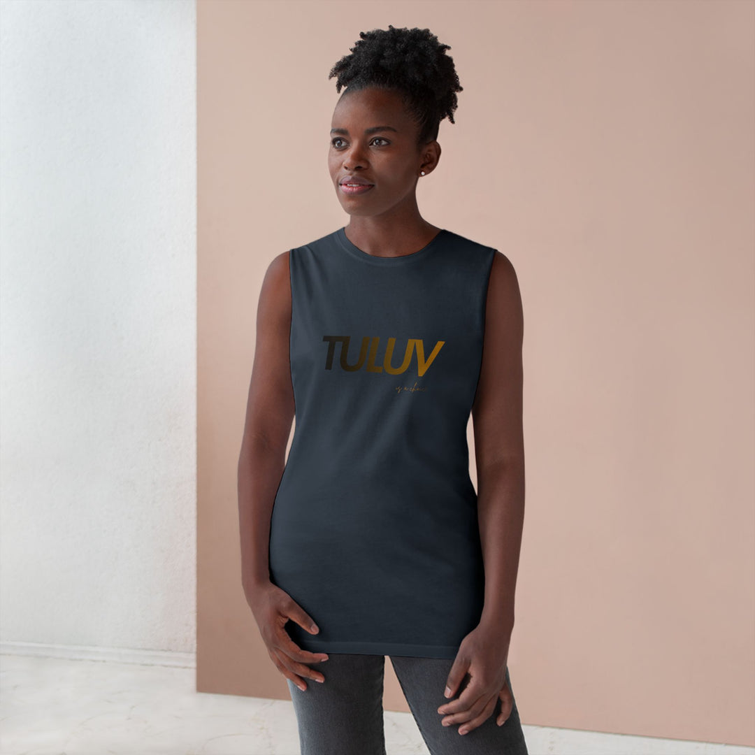 Tuluv Logo Tank Top — Minimal Graphic Athletic Muscle Tee - TULUV