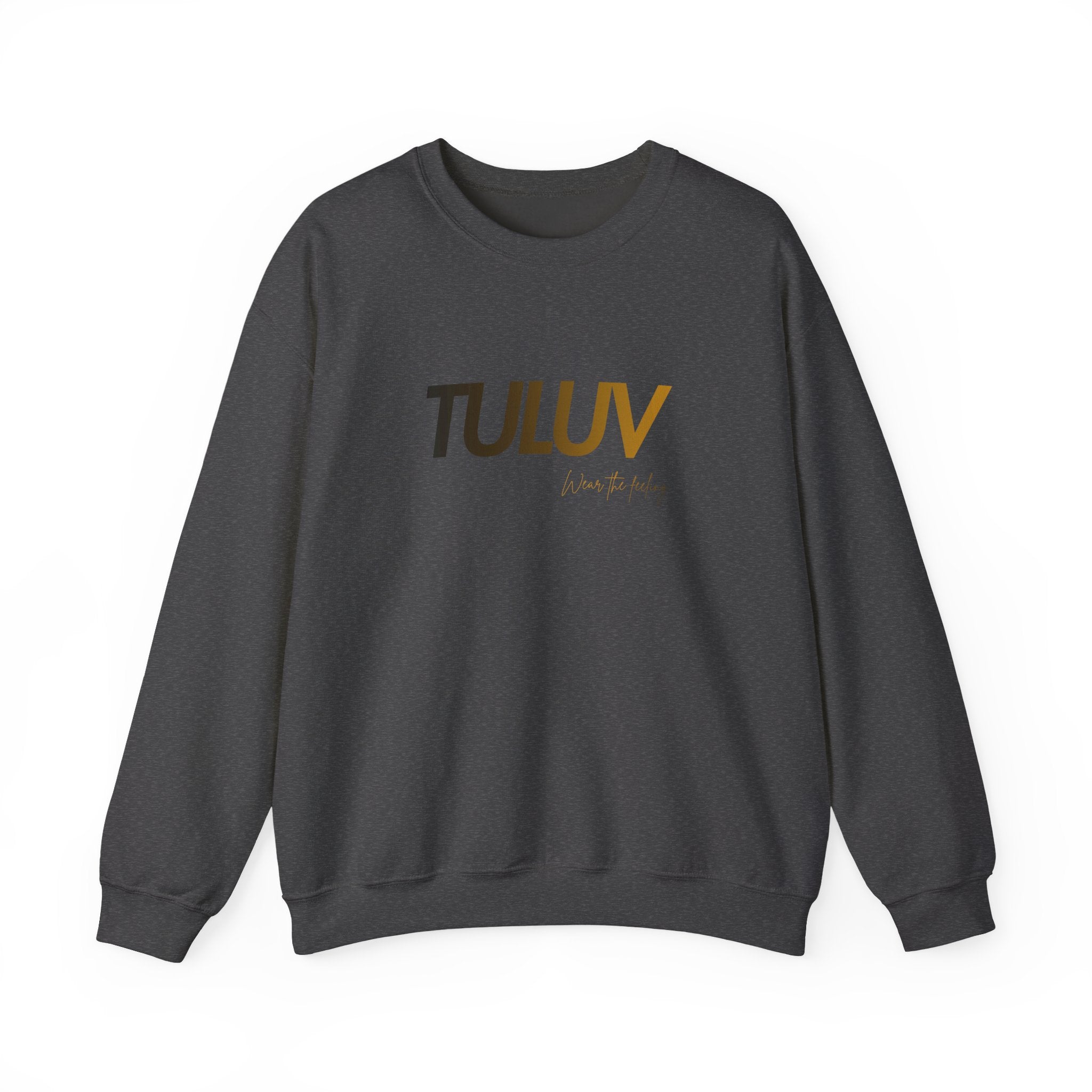 TULUV Logo Crewneck Sweatshirt — Minimalist White Pullover - TULUV