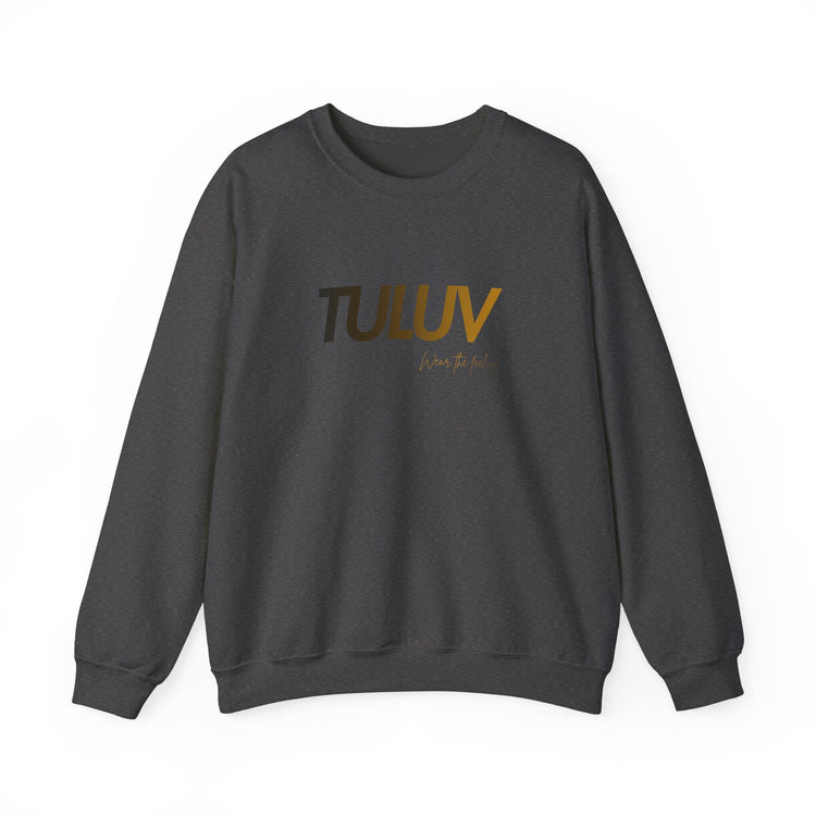 TULUV Logo Crewneck Sweatshirt — Minimalist White Pullover - TULUV