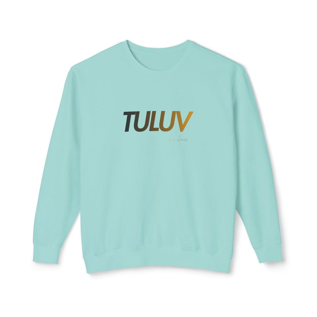 Tuluv Logo Crewneck Sweatshirt — Minimal Graphic Pullover - TULUV