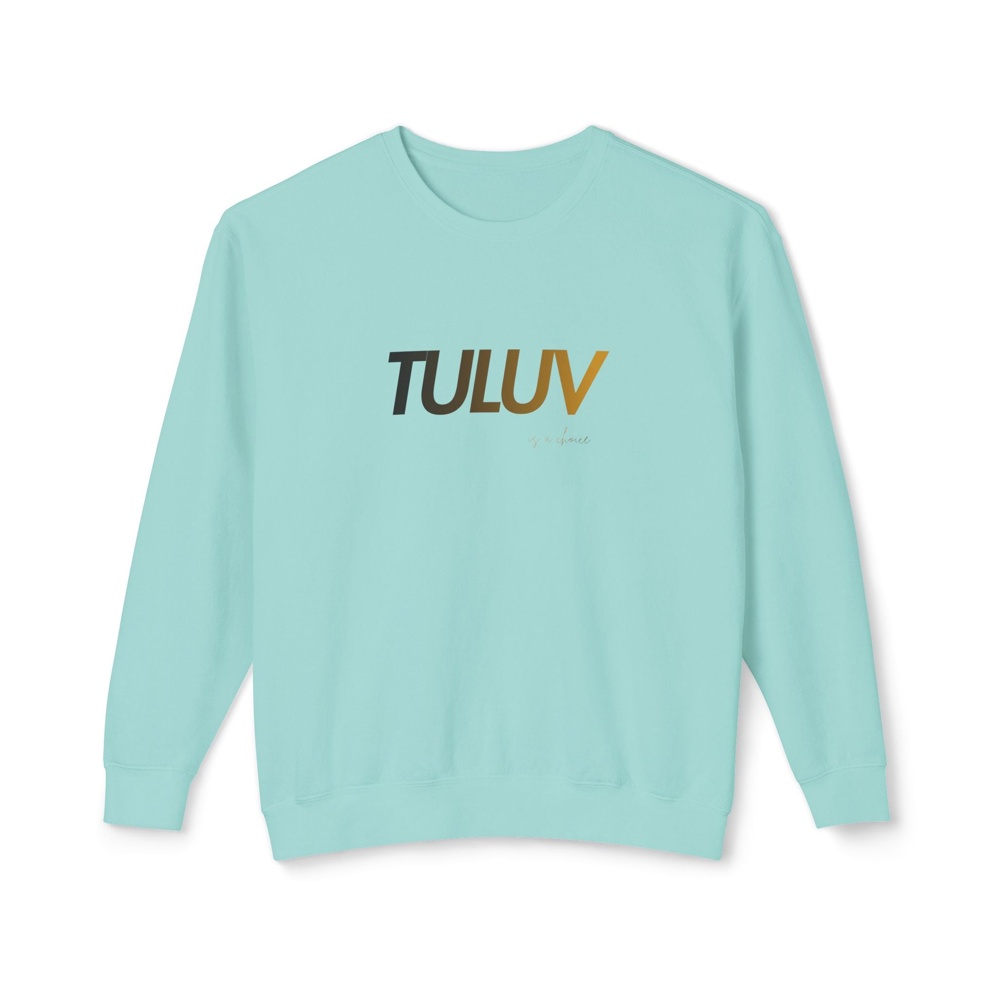 Tuluv Logo Crewneck Sweatshirt — Minimal Graphic Pullover - TULUV
