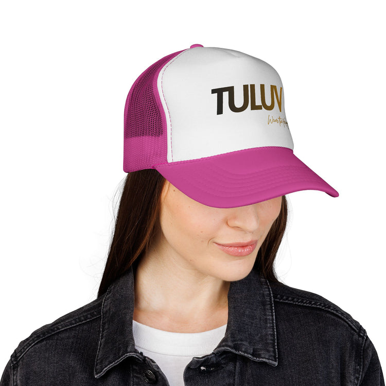 TULUV Trucker Hat — Retro Red, White & Blue Mesh Cap - TULUV