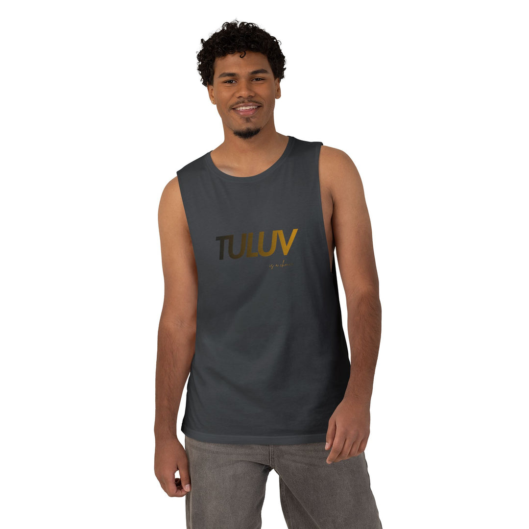 Tuluv Logo Tank Top — Minimal Graphic Athletic Muscle Tee - TULUV