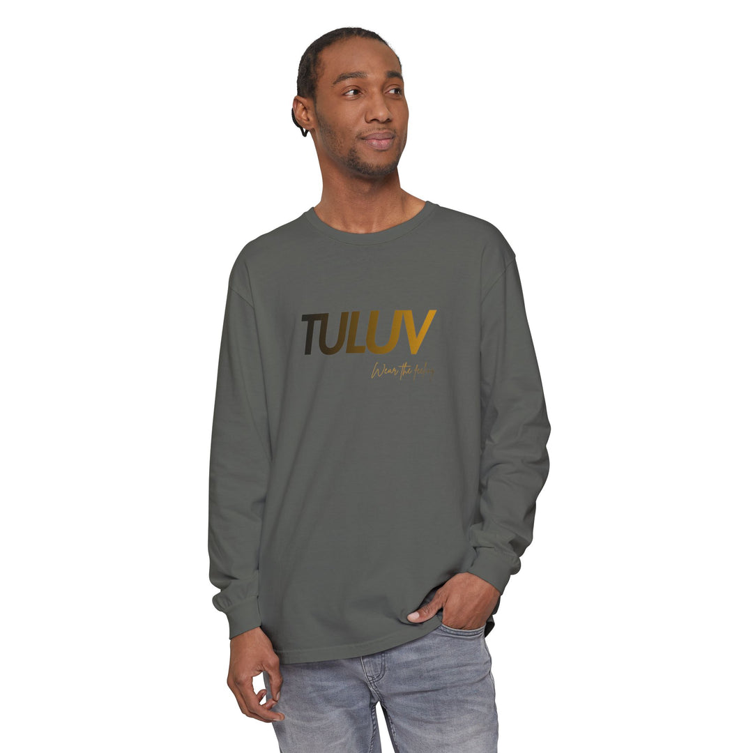 TULUV Long Sleeve Tee — Minimal Logo Graphic Shirt - TULUV