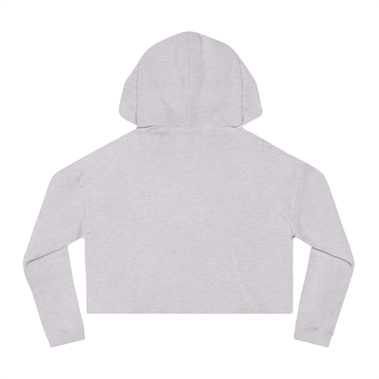 Tuluv Cropped Hoodie — Women's Minimal Logo Hooded Sweatshirt - TULUV