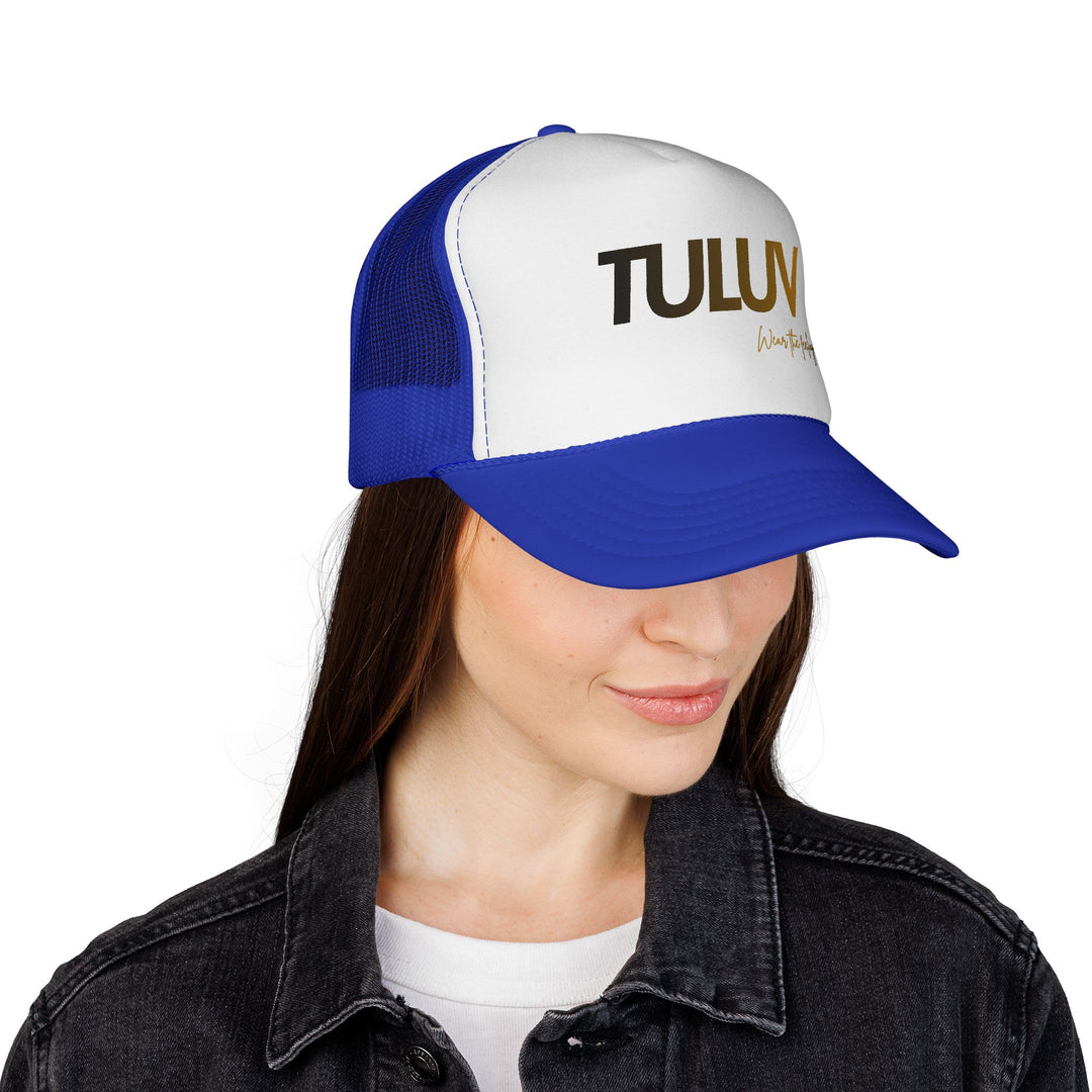 TULUV Trucker Hat — Retro Red, White & Blue Mesh Cap - TULUV