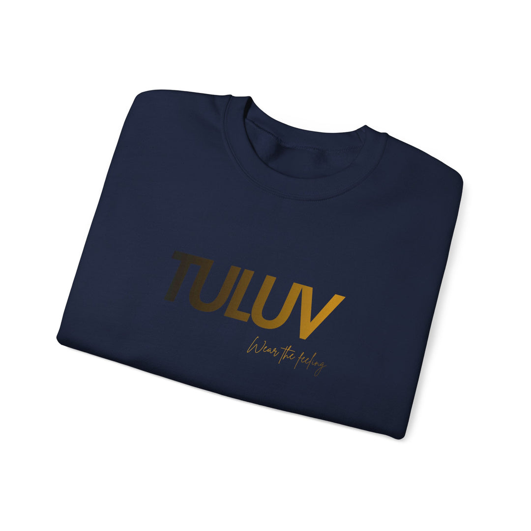 TULUV Logo Crewneck Sweatshirt — Minimalist White Pullover - TULUV