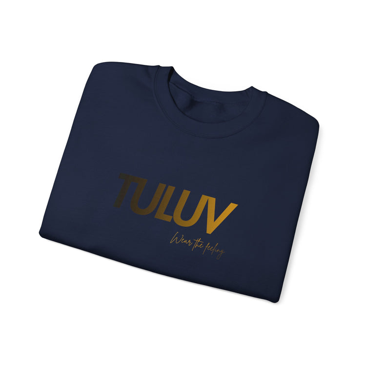 TULUV Logo Crewneck Sweatshirt — Minimalist White Pullover - TULUV
