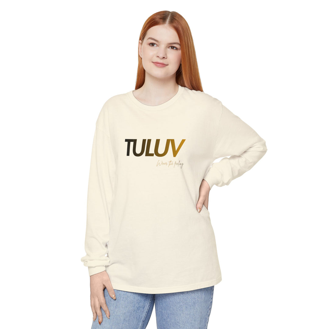 TULUV Long Sleeve Tee — Minimal Logo Graphic Shirt - TULUV