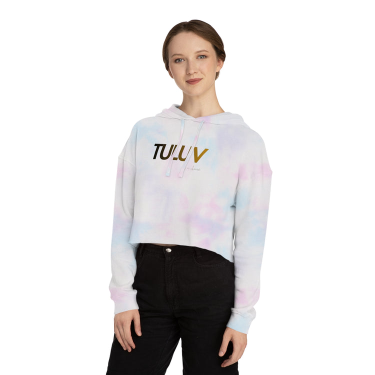 Tuluv Cropped Hoodie — Women's Minimal Logo Hooded Sweatshirt - TULUV