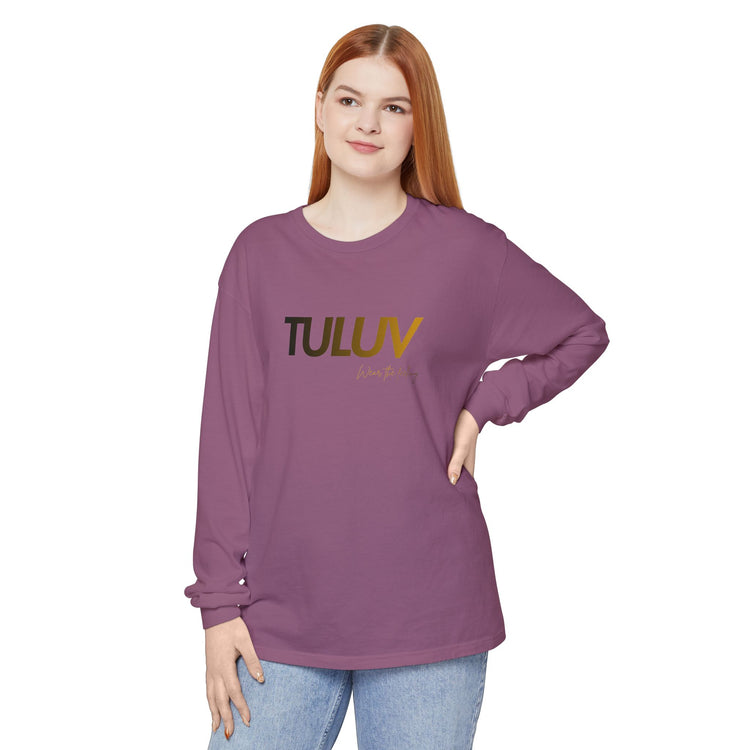 TULUV Long Sleeve Tee — Minimal Logo Graphic Shirt - TULUV