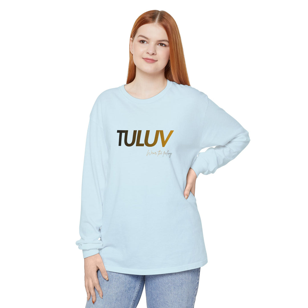 TULUV Long Sleeve Tee — Minimal Logo Graphic Shirt - TULUV