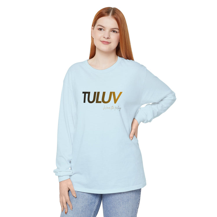 TULUV Long Sleeve Tee — Minimal Logo Graphic Shirt - TULUV
