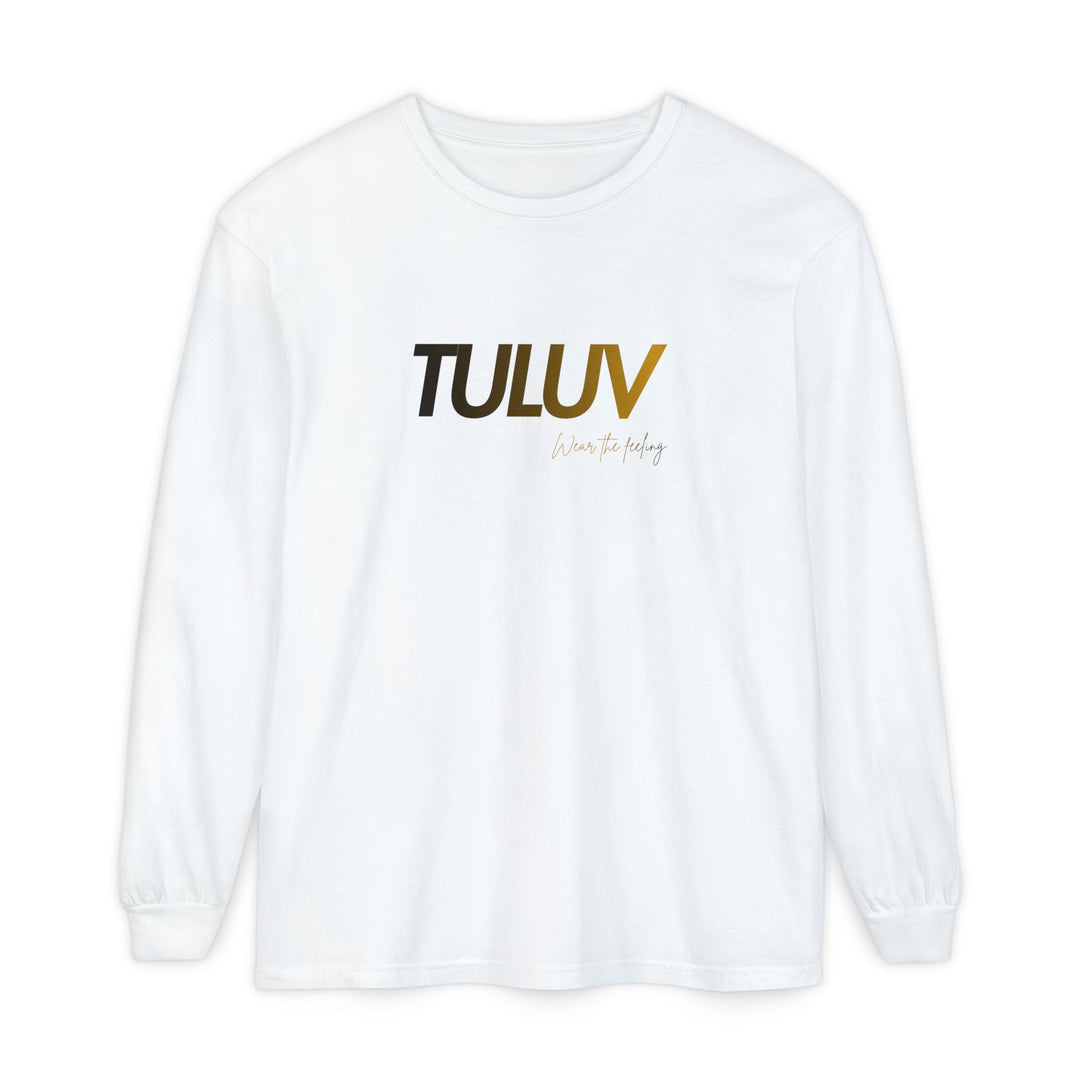 TULUV Long Sleeve Tee — Minimal Logo Graphic Shirt - TULUV