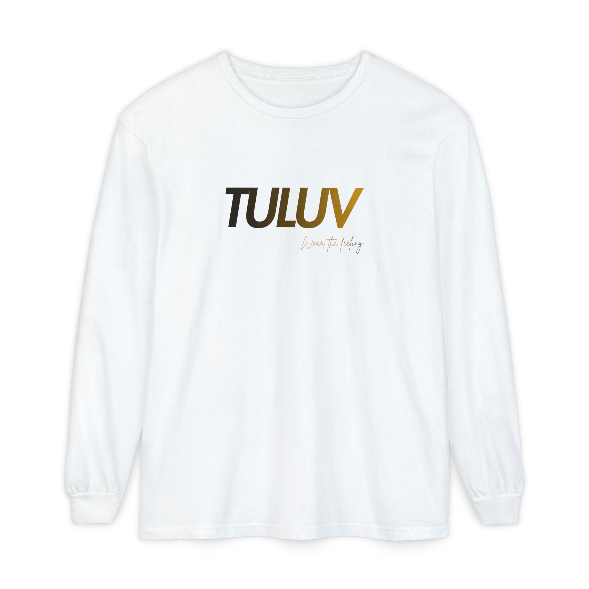 TULUV Long Sleeve Tee — Minimal Logo Graphic Shirt - TULUV