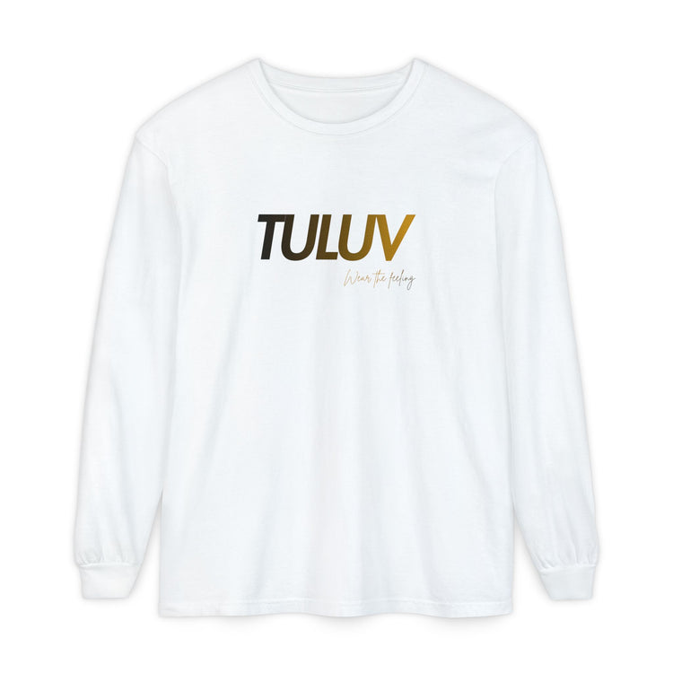 TULUV Long Sleeve Tee — Minimal Logo Graphic Shirt - TULUV