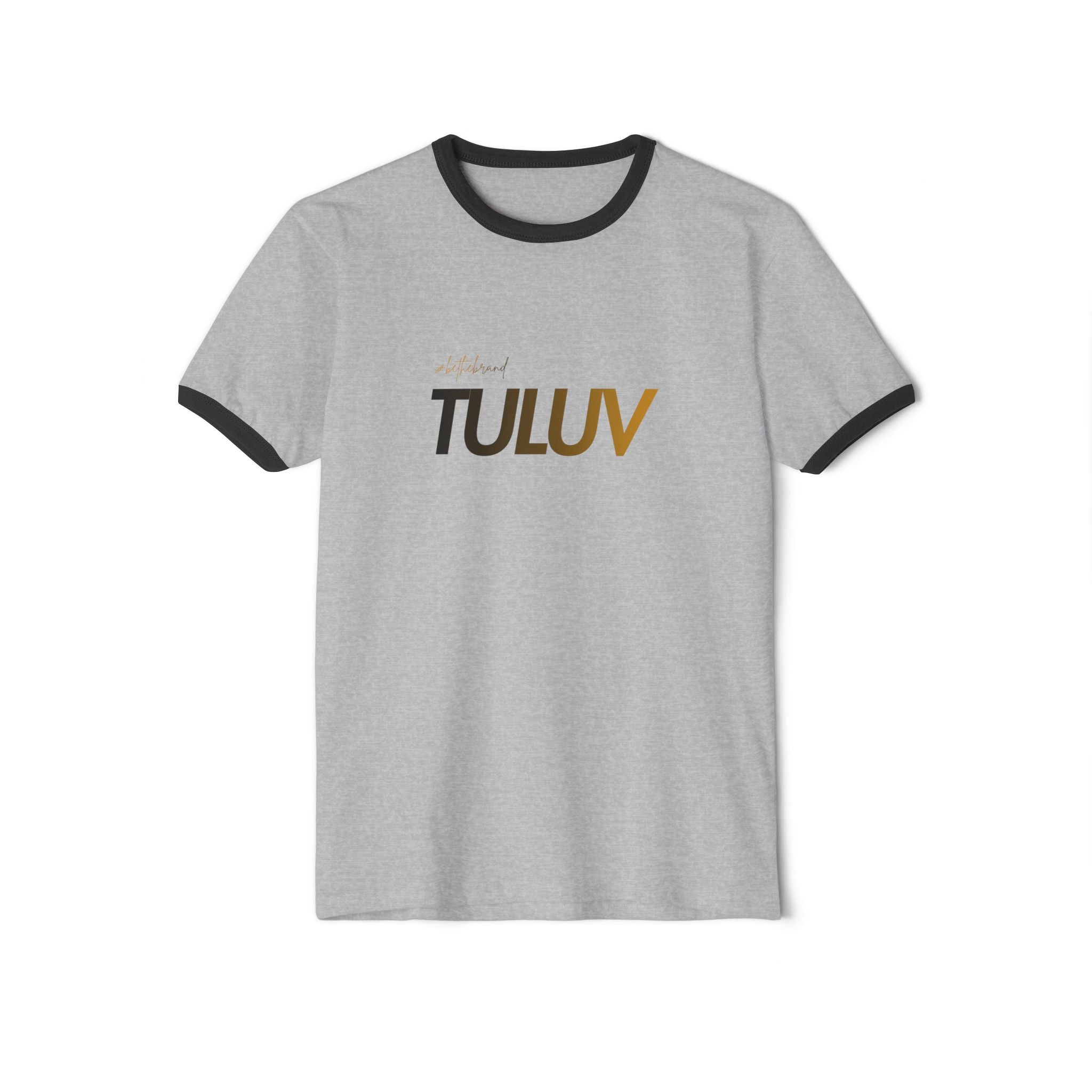 T-Shirt — Retro Ringer Tee with "TULUV" Logo - TULUV
