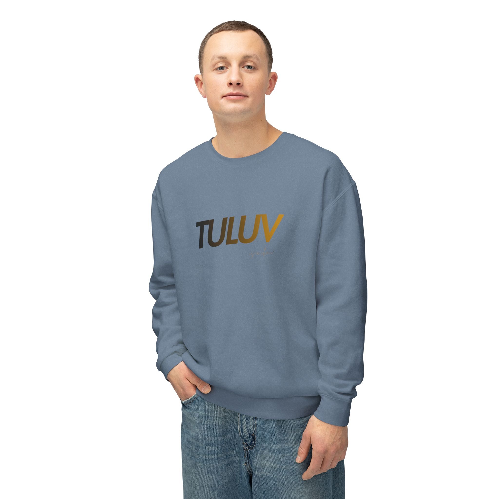 Tuluv Logo Crewneck Sweatshirt — Minimal Graphic Pullover - TULUV