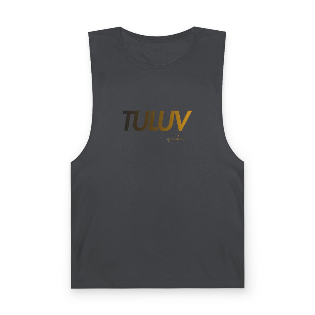 Tuluv Logo Tank Top — Minimal Graphic Athletic Muscle Tee - TULUV