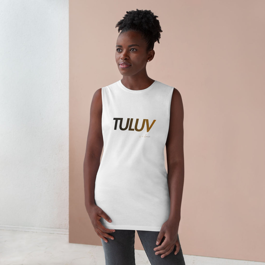 Tuluv Logo Tank Top — Minimal Graphic Athletic Muscle Tee - TULUV