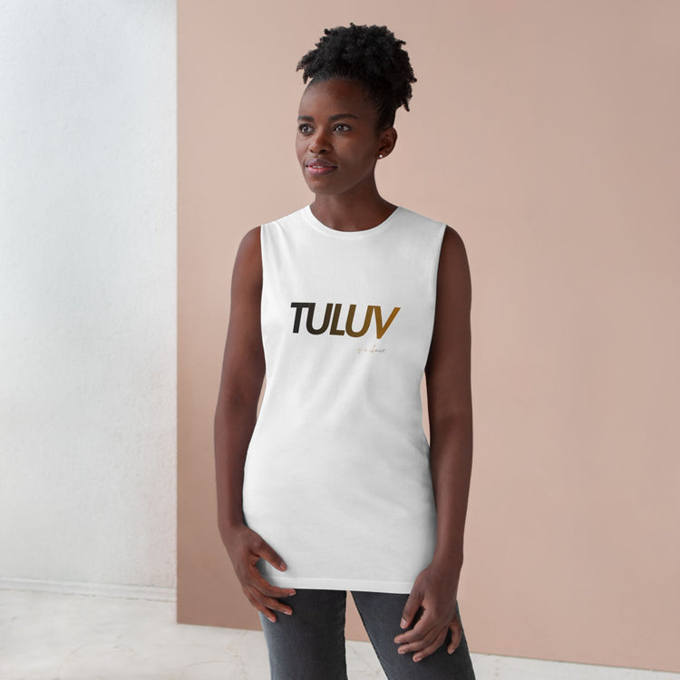 Tuluv Logo Tank Top — Minimal Graphic Athletic Muscle Tee - TULUV