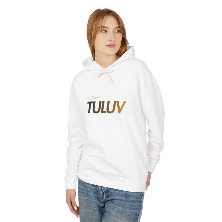 Tuluv Logo Hoodie — Lightweight Cream Pullover - TULUV