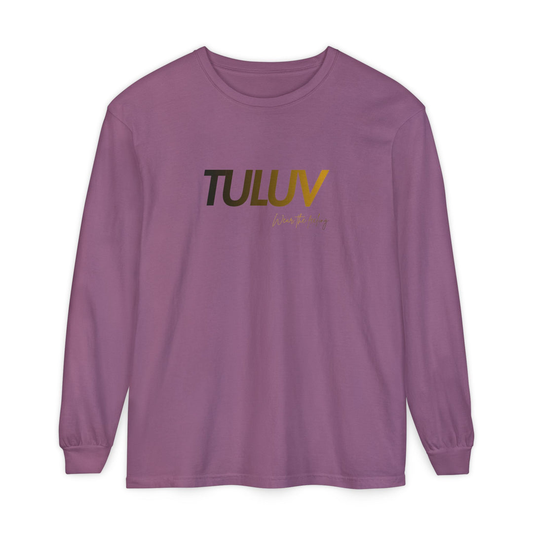 TULUV Long Sleeve Tee — Minimal Logo Graphic Shirt - TULUV