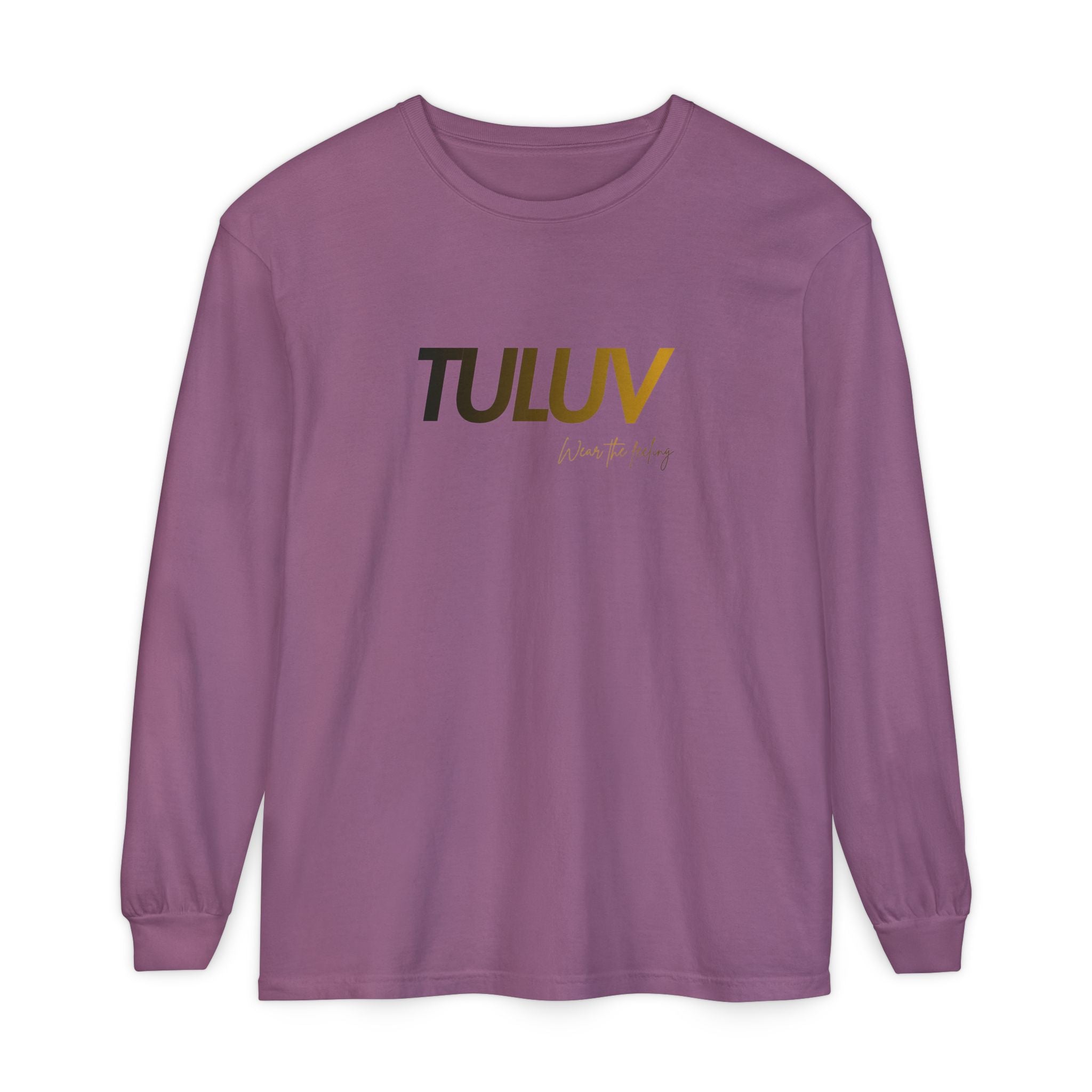 TULUV Long Sleeve Tee — Minimal Logo Graphic Shirt - TULUV